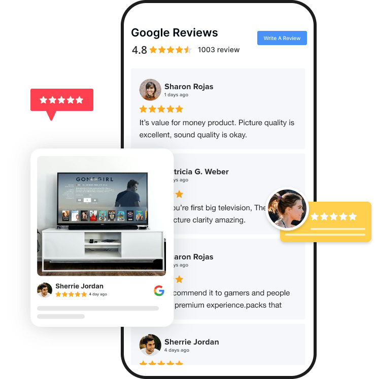 embed google reviews widget