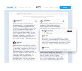 Embed google Reviews On Wix