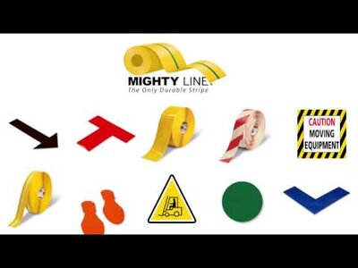 Mighty Line 34Mat100 Absorbent Peel and Stick Floor Mat