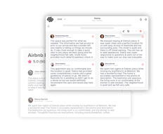 airbnb reviews widget on squarespace