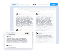 Embed facebook Reviews On Wix