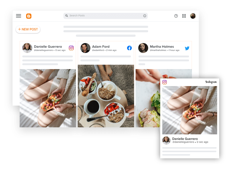 taggbox widget blogger