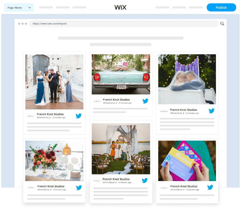 Add Twitter Feed Widget on Wix website