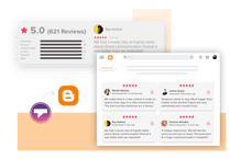 Taggbox airbnb Reviews widget on blogger