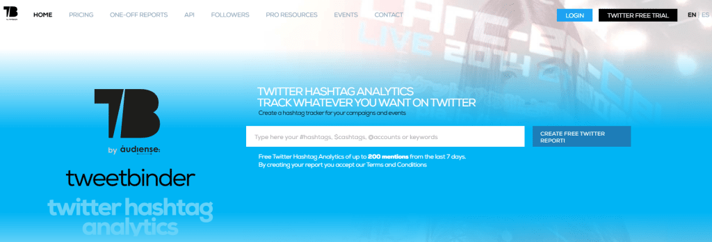Twitter hashtag tracking tool