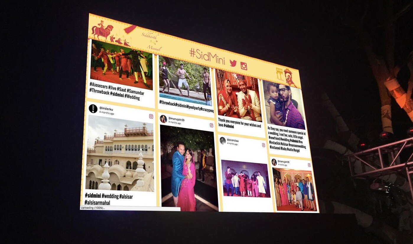 Instagram Hashtag Wall