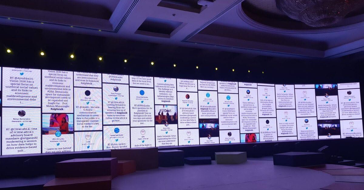 Social media wall