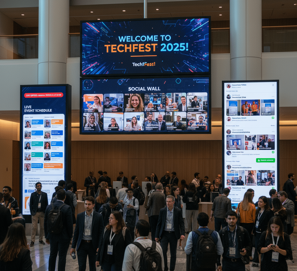 digital signage for events