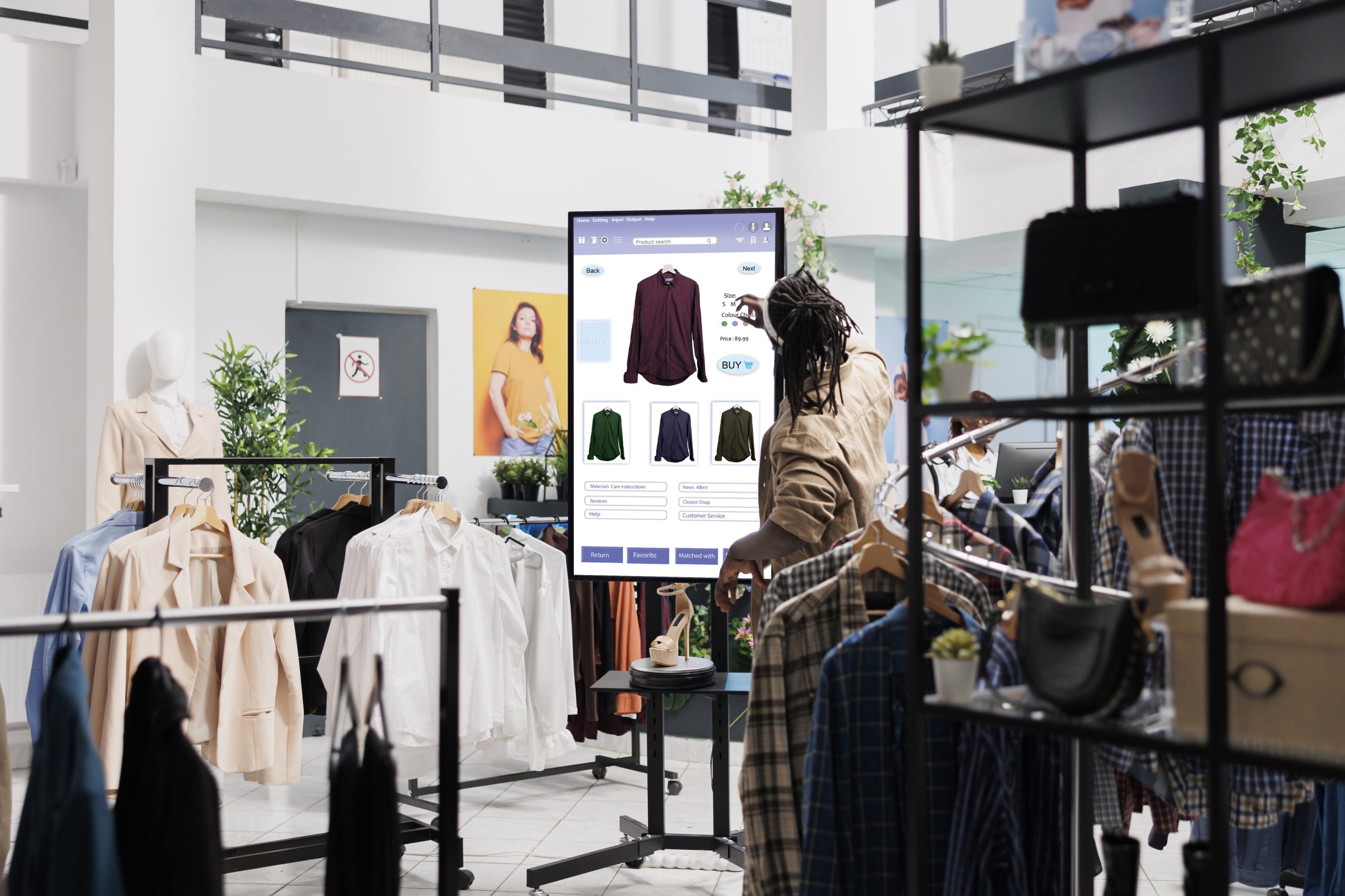 Digital signage in retail