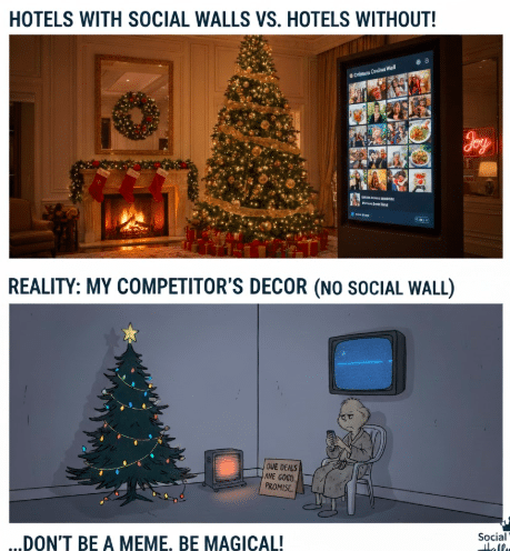 Social Wall for hotels