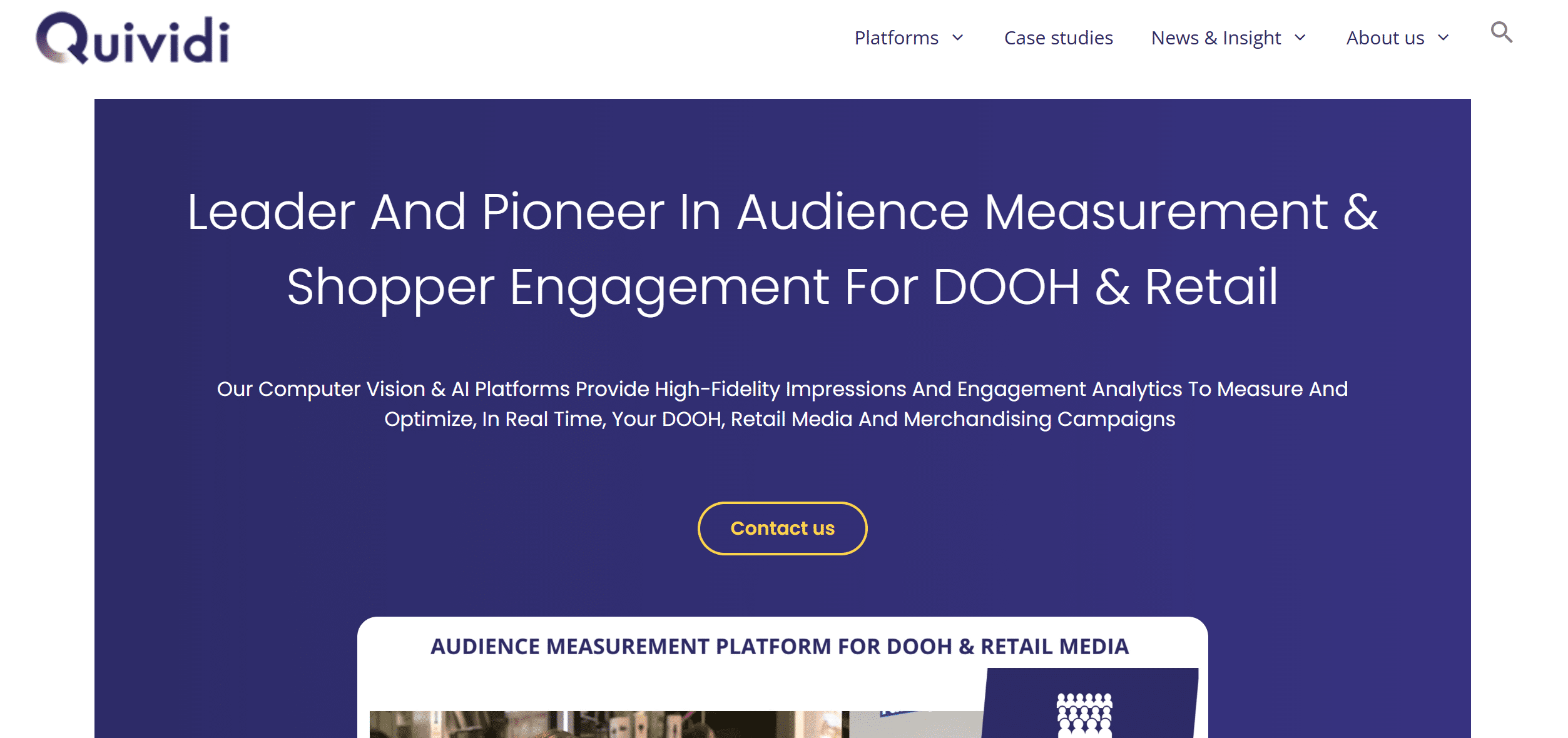 DOOH Audience Engagement tool