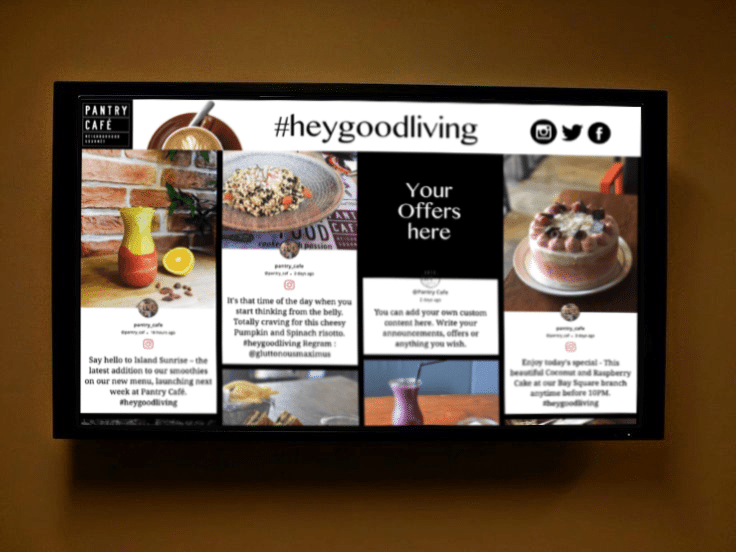 social wall at hotel