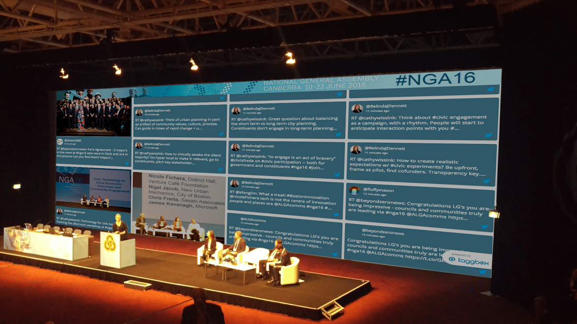 Social wall for brands