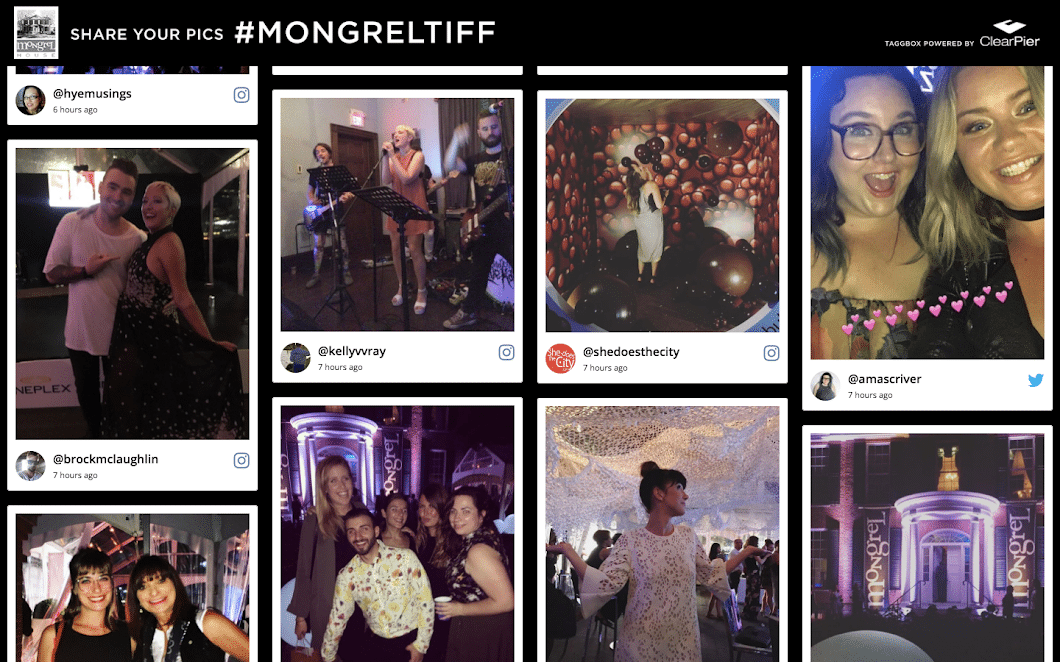 Social Wall at music fest