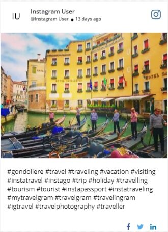 social media wall widget