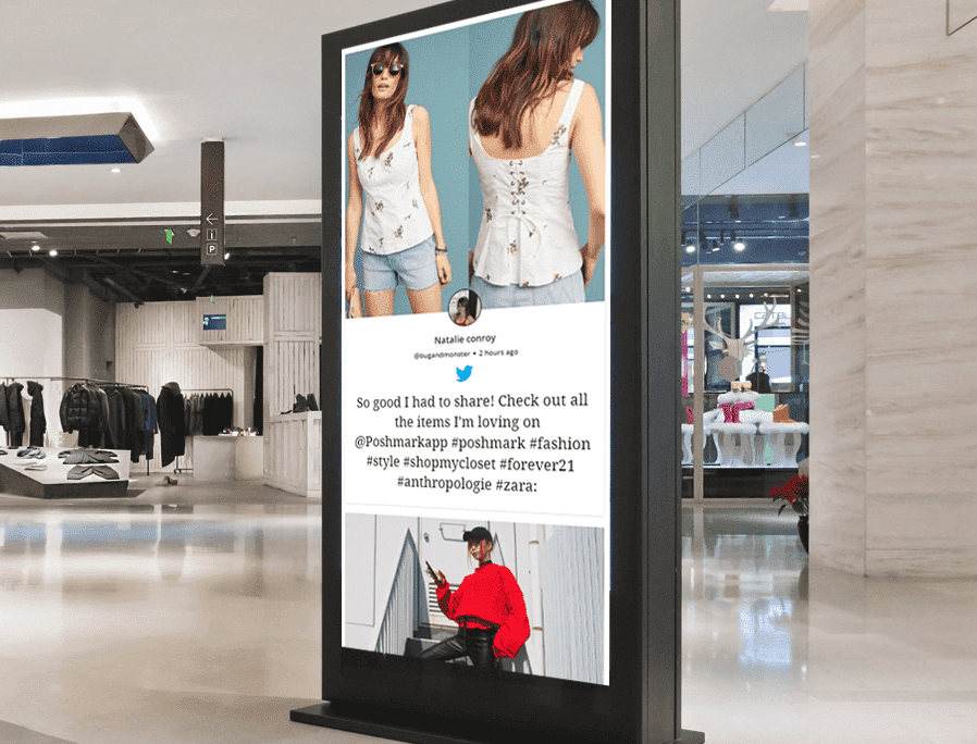 social media digital signage