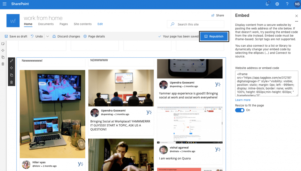 yammer sharepoint