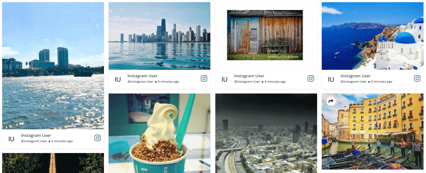 embed Instagram content on website