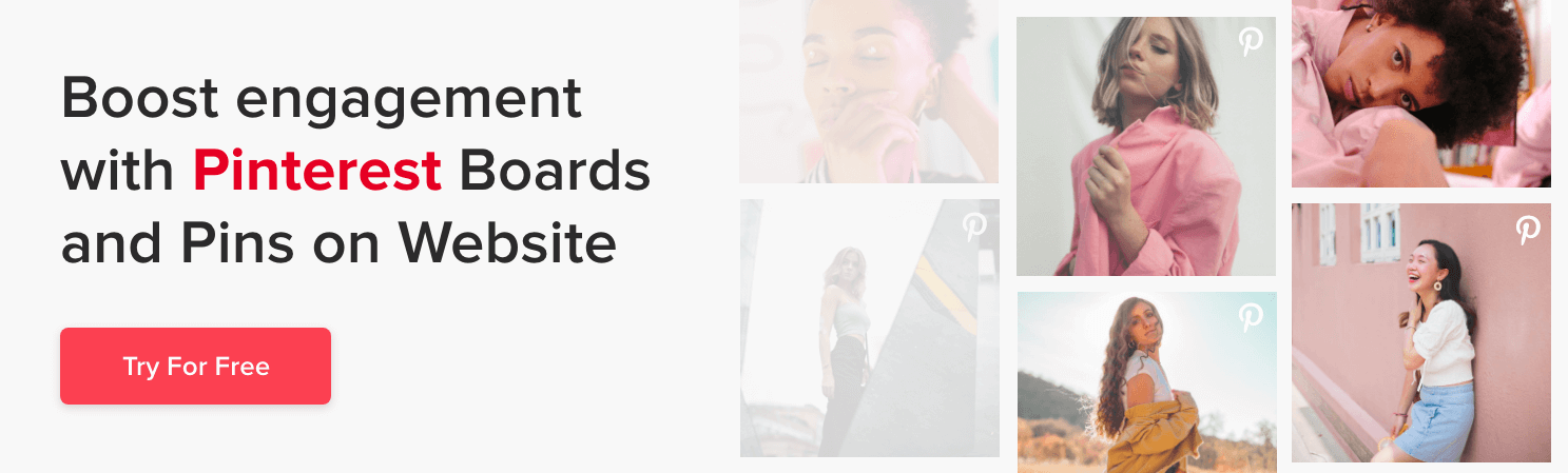 pinterest boards on website