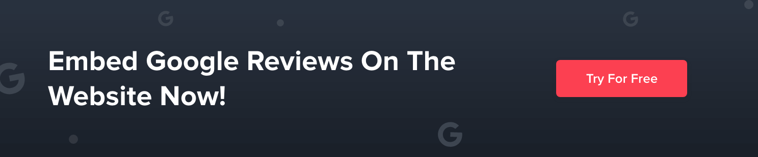 show google reviews on website