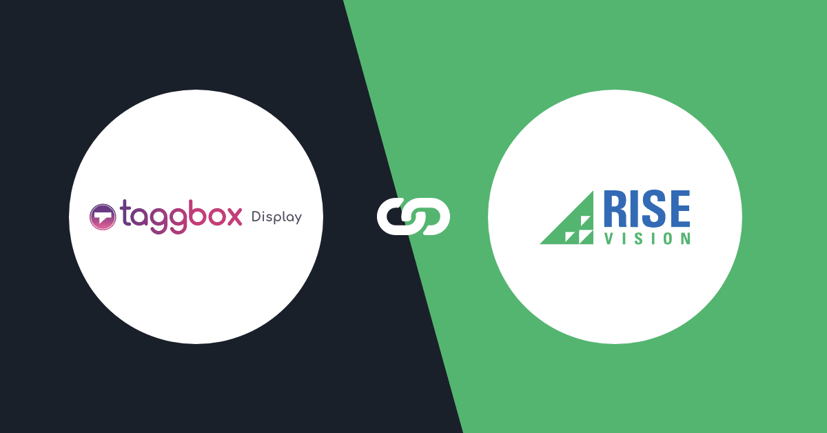 Taggbox and Risevision Parnetship