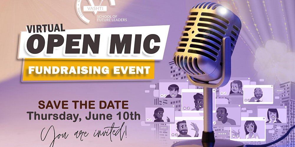 virtual fundraising open mic