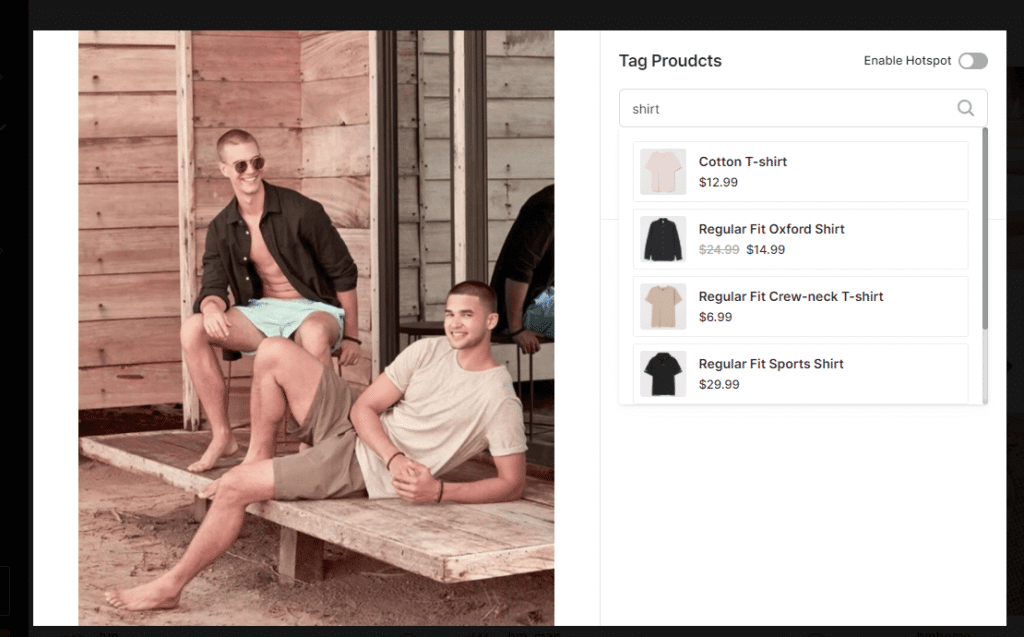 Shoppable Social Wall