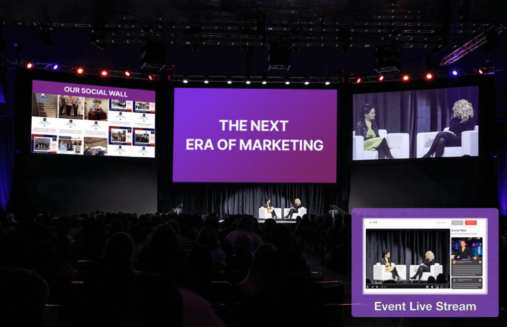 Social Wall in Hybrid Event