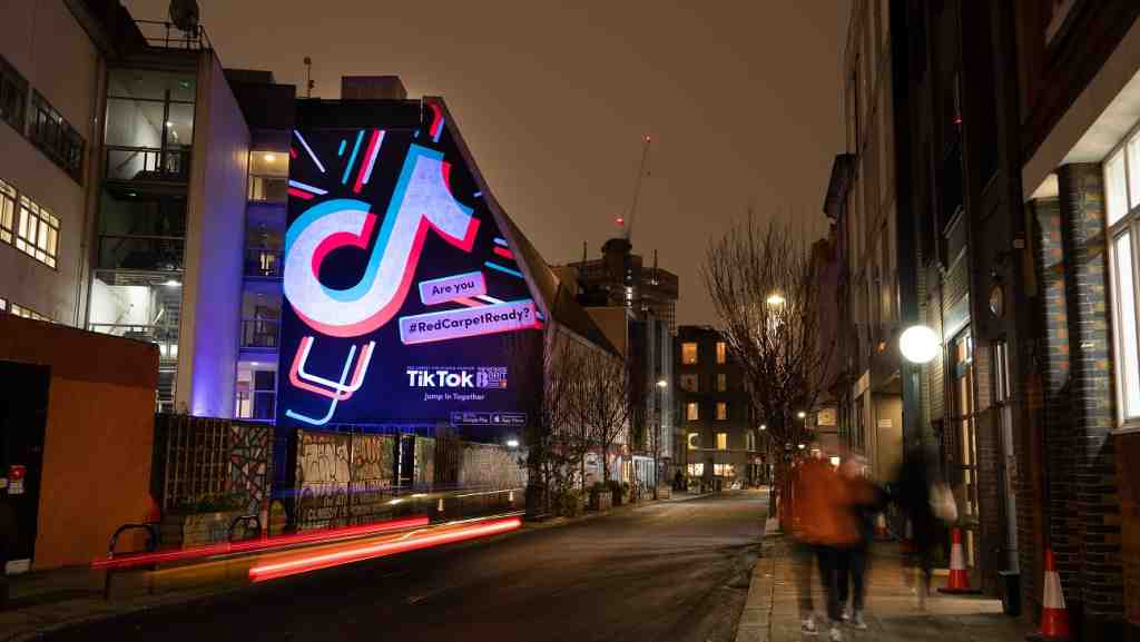 TikTok Celebrates the BRITs with Immersive Projections and Live Streams Across London | LBBOnline