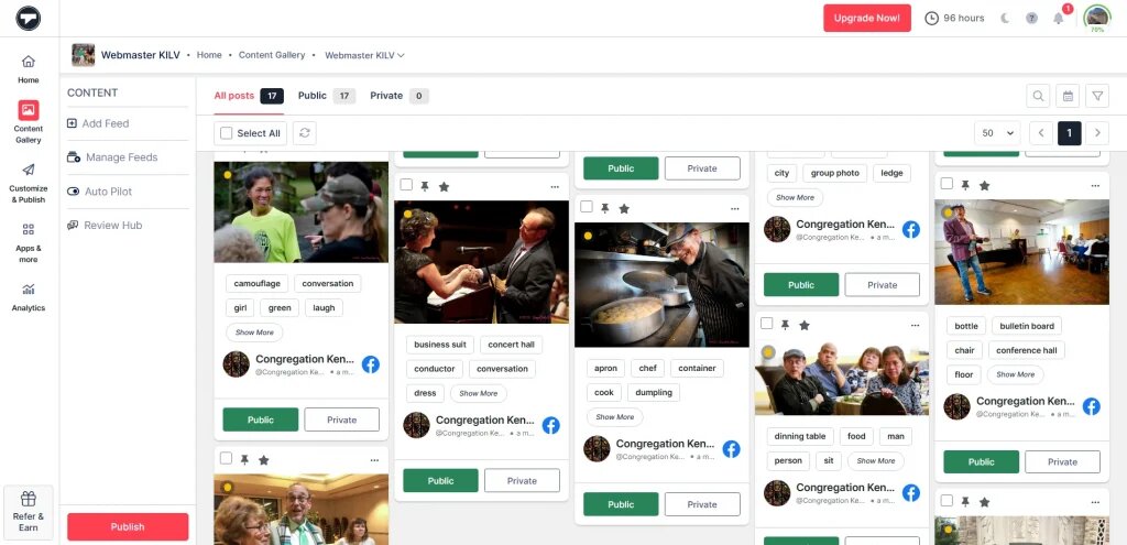 facebook photo album feed