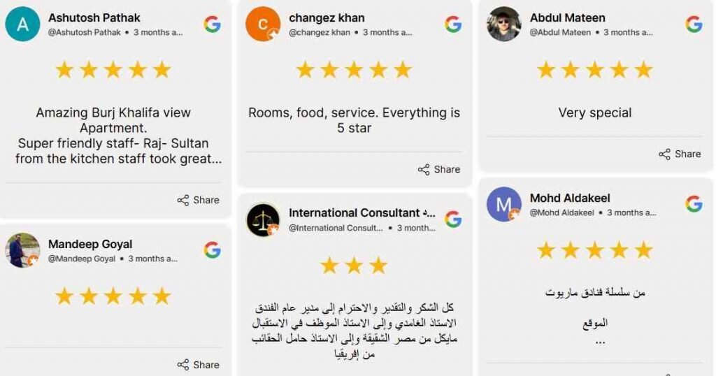 Google Reviews Grid