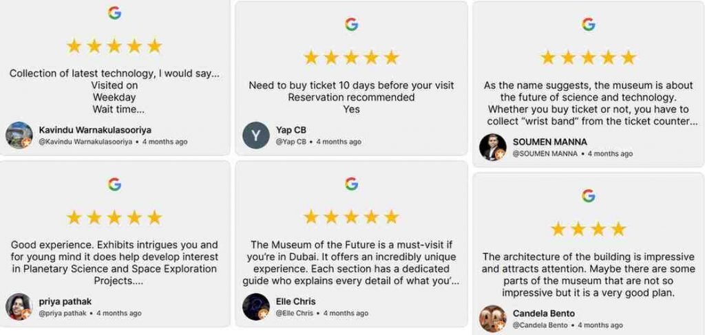 Google Reviews Modern Card