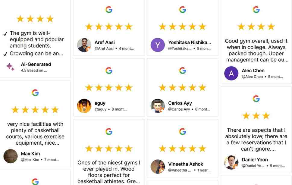 Google Reviews News Card