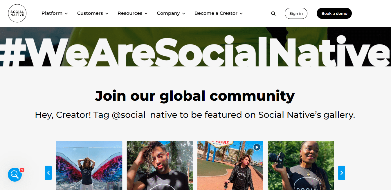 Socail Native - UGC Platform