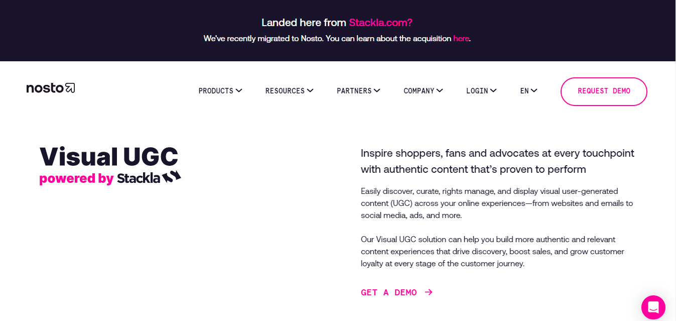 Stackla by Nosto - UGC Platform