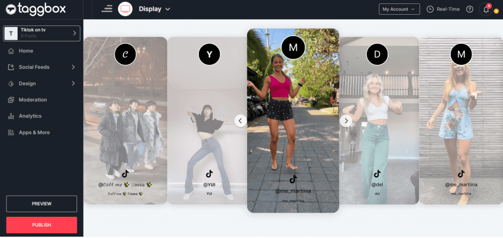 moderate your TikTok wall
