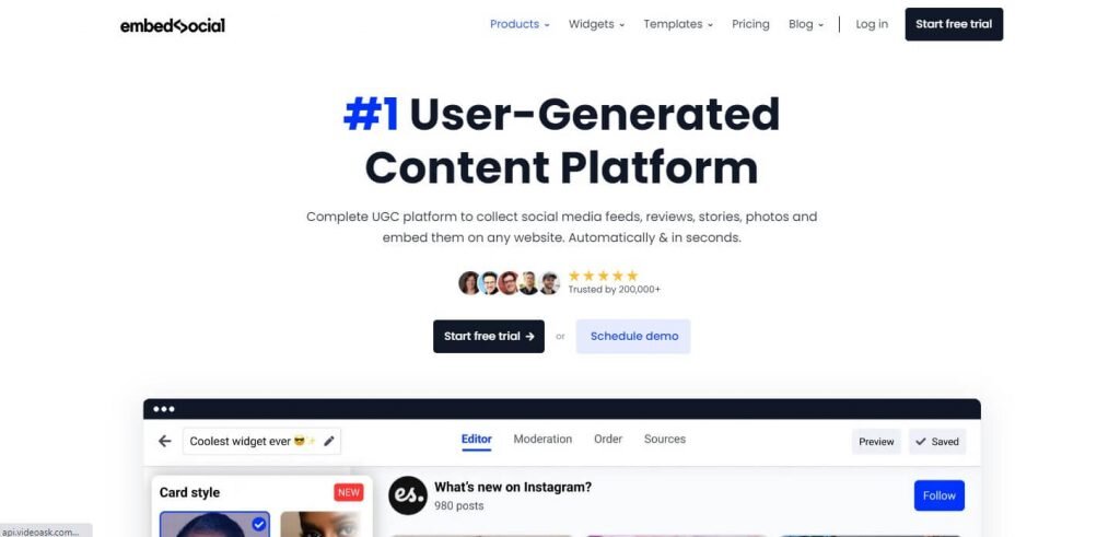 embed social alternative taggbox
