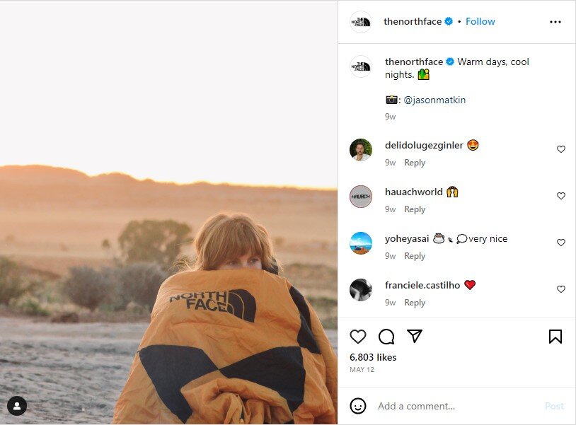 The North Face - cpg marketing example