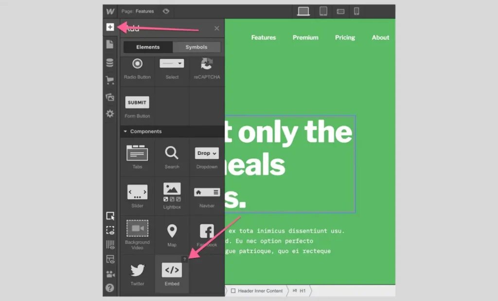 social media feeds on weebly