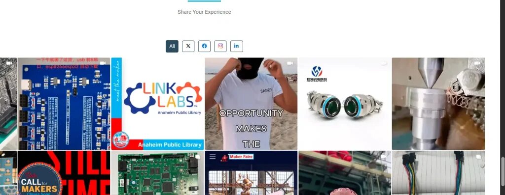 Maker Faire Social feed