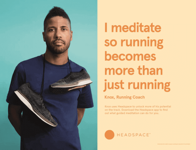 Headspace—Display testimonial ad: