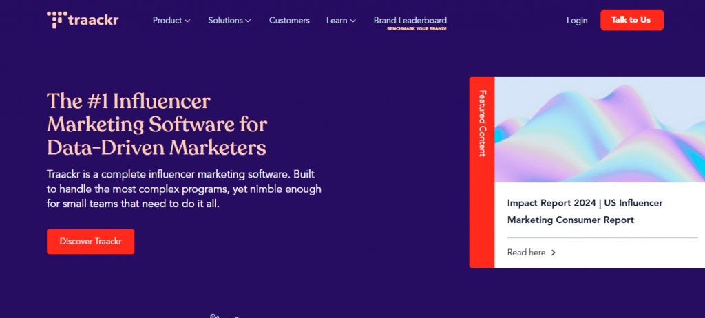 Traackr influencer marketing tool