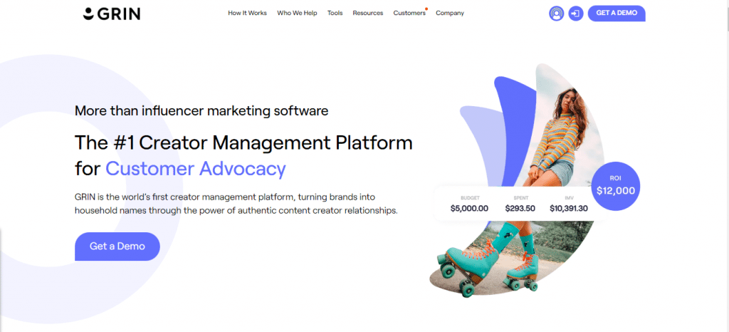 Grin influencer marketing tool