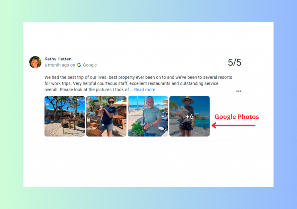 customer review photos