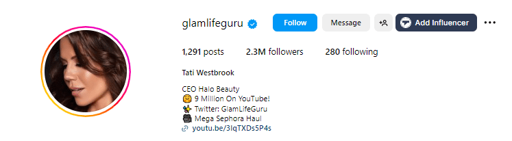 Tati Westbrook - Beauty Influencer