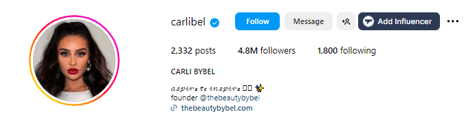 Carli Bybel - Beauty Influencer