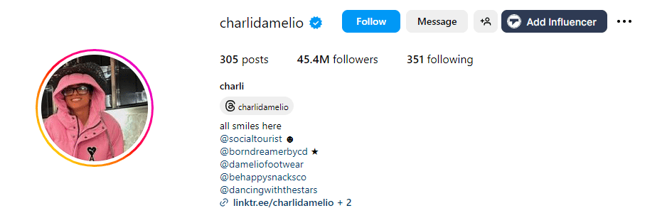 Charli D'Amelio - Gen Z Influencers