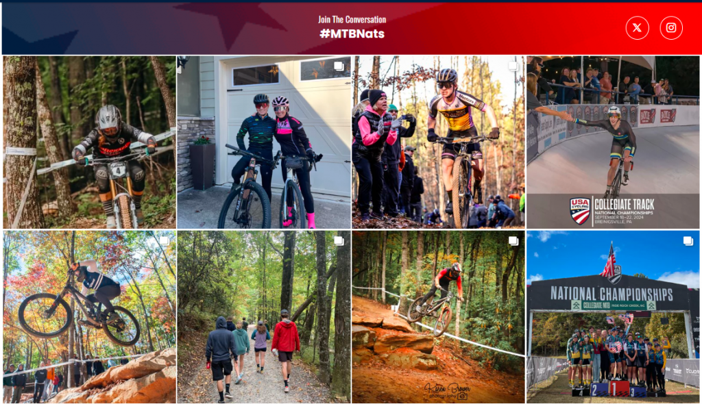 taggbox widget used by USA cycling