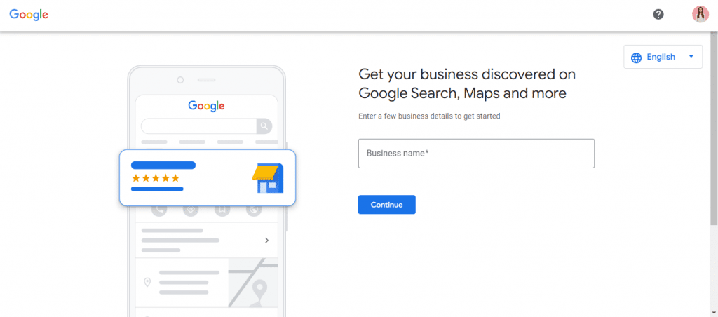 google business page