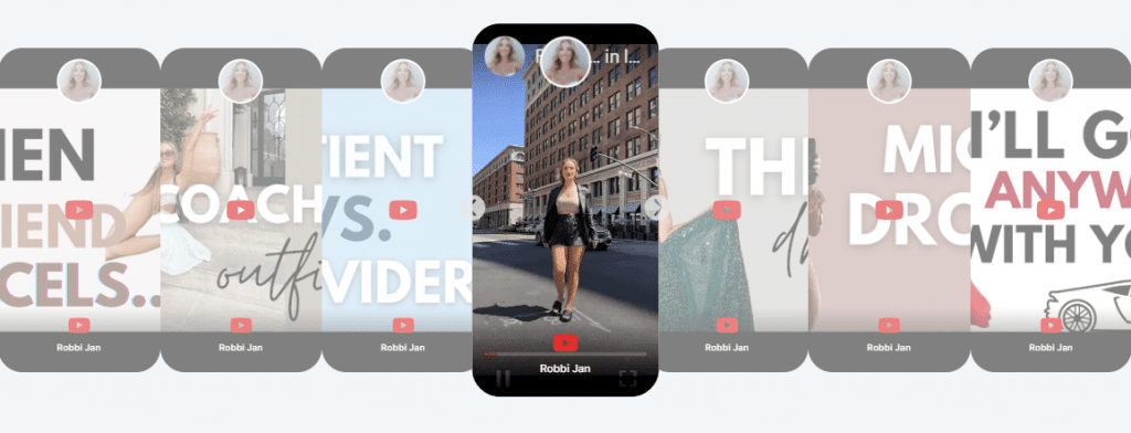 embedded youtube widget